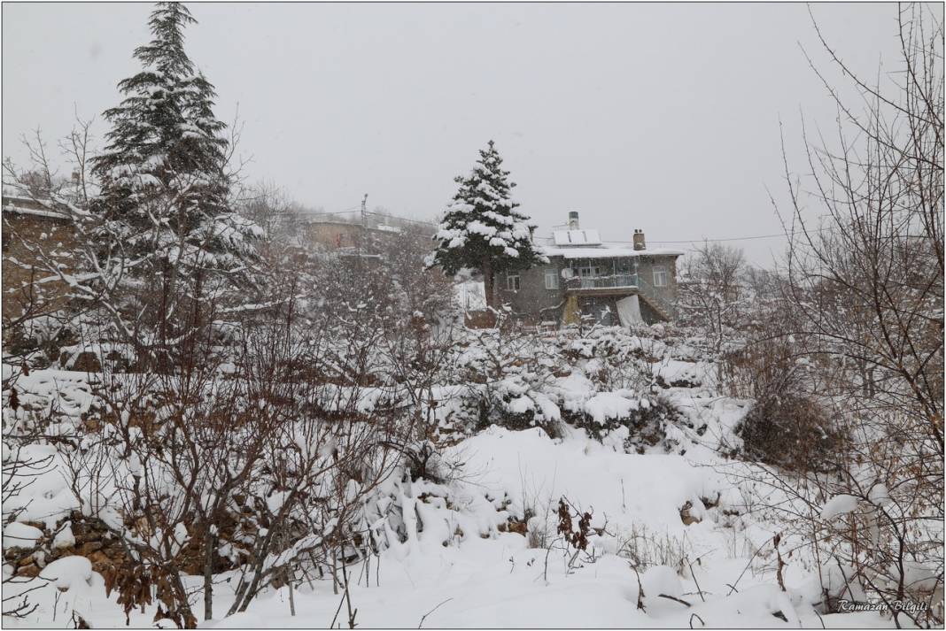 Konya’nın karla kaplı ilçesinden kartpostallık kareler 5